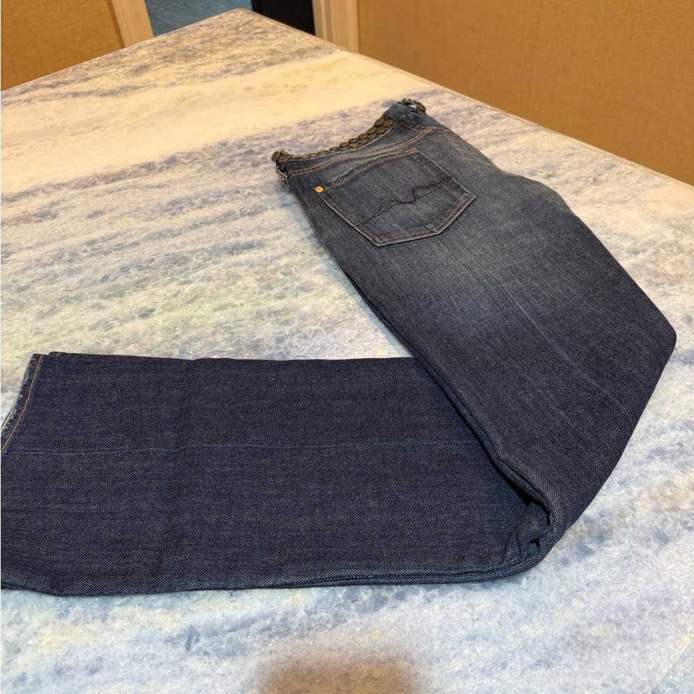 Zac Posen Seven for all Mankind Denim with Brass Button Accents